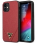 Guess Saffiano V-Stitch Hard Case - iPhone 12 Mini (5.4") - Rood