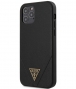 Guess Saffiano V-Stitch Hard Case iPhone 12/12 Pro (6.1") - Zwart