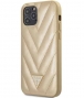 Guess V-Quilted Hard Case - Apple iPhone 12/12 Pro (6.1") - Goud