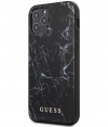 Guess Marble Backcover - Apple iPhone 12 Pro Max (6.7") - Zwart