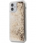 Guess Charms Liquid Glitter Case - iPhone 12 Mini (5.4") - Goud
