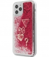 Guess Charms Liquid Glitter Case - iPhone 12/12 Pro (6.1") - Roze