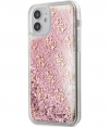 Guess 4G Liquid Glitter Case - iPhone 12 Mini (5.4") - Roze