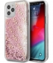 Guess 4G Liquid Glitter Case - iPhone 12/12 Pro (6.1") - Roze