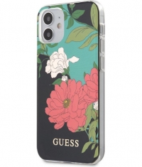 Guess Shiny Flower Hard Case Apple iPhone 12 Mini (5.4") - N.1