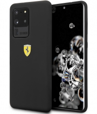 Ferrari SF Silicone Case voor Samsung Galaxy S20 Ultra - Zwart