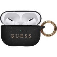 Guess Silicone Case voor Apple Airpods Pro - Zwart