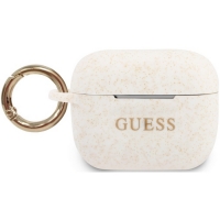 Guess Silicone Case voor Apple Airpods Pro - Wit