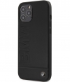 BMW Signature Leather Hard Case - Apple iPhone 12/12 Pro - Zwart