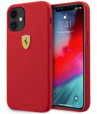 Ferrari SF Silicone Case voor Apple iPhone 12 Mini (5.4") - Rood