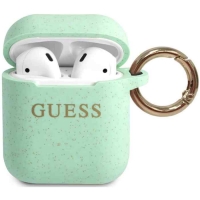 Guess Silicone Case voor Apple Airpods 1 & 2 - Groen