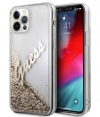 Guess Vintage Liquid Glitter Case iPhone 12 Pro Max (6.7") - Goud