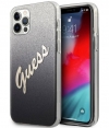 Guess Gradient Vintage Glitter Case iPhone 12/12 Pro (6.1") Zwart