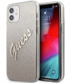 Guess Gradient Vintage Glitter Case iPhone 12 Mini (5.4") - Goud