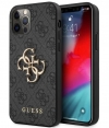 Guess 4G Metal Logo Back Case - iPhone 12 Pro Max (6.7") - Grijs
