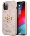 Guess 4G Metal Logo Back Case - iPhone 12/12 Pro (6.1") - Roze
