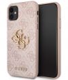 Guess 4G Metal Logo Back Case - Apple iPhone 11 (6.1") - Roze