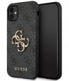 Guess 4G Metal Logo Back Case - Apple iPhone 11 (6.1") - Grijs