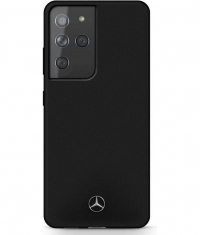 Mercedes-Benz Silicone Back Case Samsung Galaxy S21 Ultra - Zwart