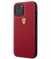 Ferrari Perforated Hard Case - iPhone 12 Pro Max (6.7") - Rood
