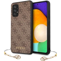 Guess 4G Charms Hard Case voor Samsung Galaxy A52 - Bruin