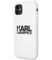 Karl Lagerfeld Silicone Back Case - Apple iPhone 11 (6.1") - Wit