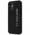 U.S. Polo Silicone Hard Cover Apple iPhone 12 Mini (5.4") - Zwart
