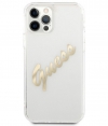 Guess Vintage Transparent Case - iPhone 12/12 Pro (6.1") - Goud