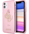 Guess 4G Logo Glitter TPU Cover - Apple iPhone 11 (6.1") - Roze