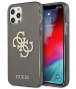 Guess 4G Logo Glitter TPU Apple iPhone 12 Pro Max (6.7") - Zwart