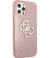 Guess 4G Logo Glitter TPU Apple iPhone 12 Pro Max (6.7") - Roze