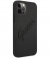 Guess Saffiano Vintage Hard Case - iPhone 12 Pro Max (6.7") Zwart