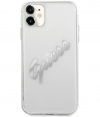 Guess Vintage Transparent Back Case Apple iPhone 11 (6.1") Zilver