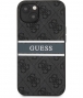 Guess 4G Printed Stripe Back Case - iPhone 13 Mini (5.4") - Grijs