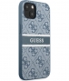 Guess 4G Printed Stripe Back Case Apple iPhone 13 (6.1") - Blauw