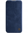 Nillkin Qin Pro PU Book Case - Apple iPhone 13 (6.1") - Blauw