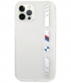 BMW M-Line Silver Stripes - iPhone 12/12 Pro (6.1") Transparant