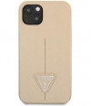 Guess Saffiano Triangle Back Case Apple iPhone 13 (6.1") - Beige