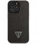 Guess Saffiano Triangle Back Case iPhone 13 Pro Max (6.7") Zwart