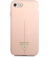 Guess Silicone Triangle Back Case - iPhone 7/8/SE (4.7") - Roze
