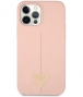 Guess Silicone Triangle Back Case iPhone 12/12 Pro (6.1") - Roze