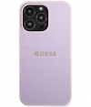 Guess Saffiano Back Case - Apple iPhone 13 Pro Max (6.7") - Paars
