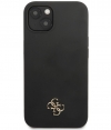 Guess Silicone 4G Logo Back Case - Apple iPhone 13 (6.1") - Zwart
