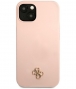 Guess Silicone 4G Logo Back Case - Apple iPhone 13 (6.1") - Roze