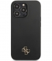 Guess Silicone 4G Logo Back Case - iPhone 13 Pro (6.1") - Zwart