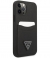 Guess Saffiano Card Back Case - iPhone 12/12 Pro (6.1") - Zwart