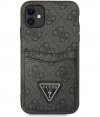 Guess 4G Double Card Back Case - Apple iPhone 11 (6.1") - Grijs