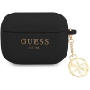 Guess Charms Silicone Case voor Apple Airpods Pro - Zwart