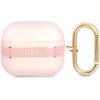 Guess TPU Printed Stripe Case voor Apple Airpods 3 - Roze