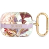 Guess TPU Flower Print Case voor Apple Airpods Pro - Paars